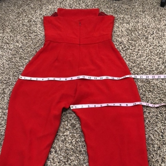 Jill Jill Stuart Strapless Jumpsuit Size 4 Red - Picture 8 of 11